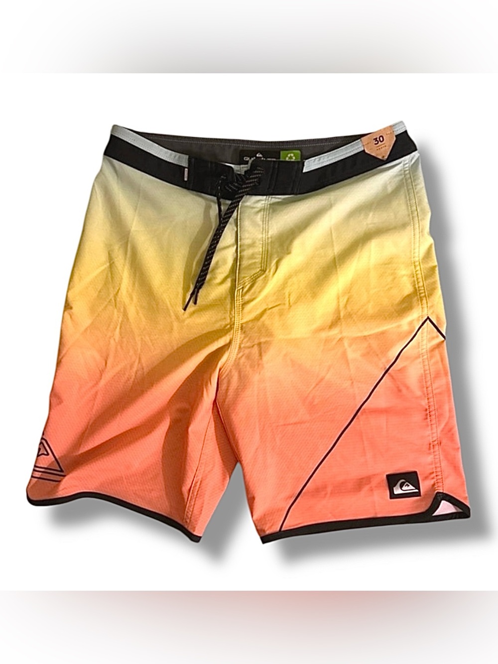 Quiksilver Men's /Youth Yellow to Coral Gradient Boardshorts, 30